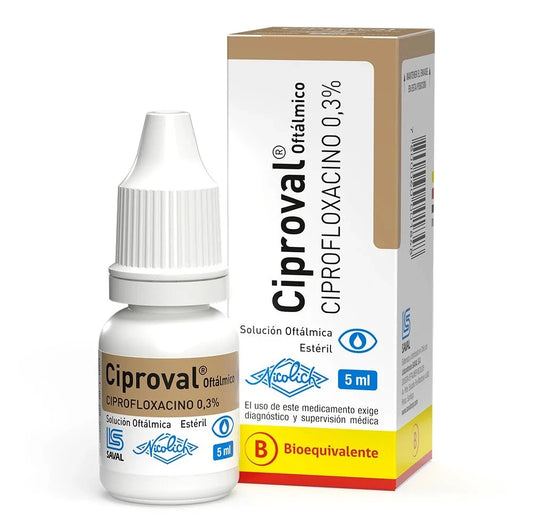 Ciproval Solución Oftálmica 0,3 % x 5 mL NICOLICH 