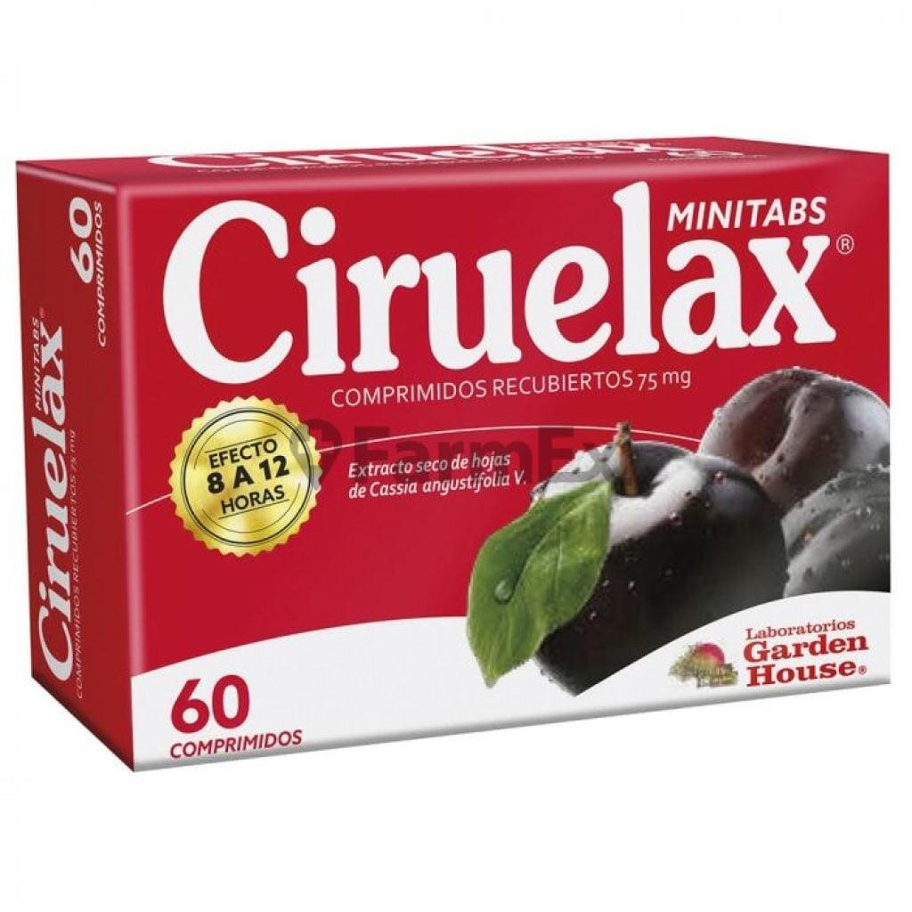 Ciruelax Minitabs 75 mg x 60 comprimidos Farmex-Pluxee-Persistente 