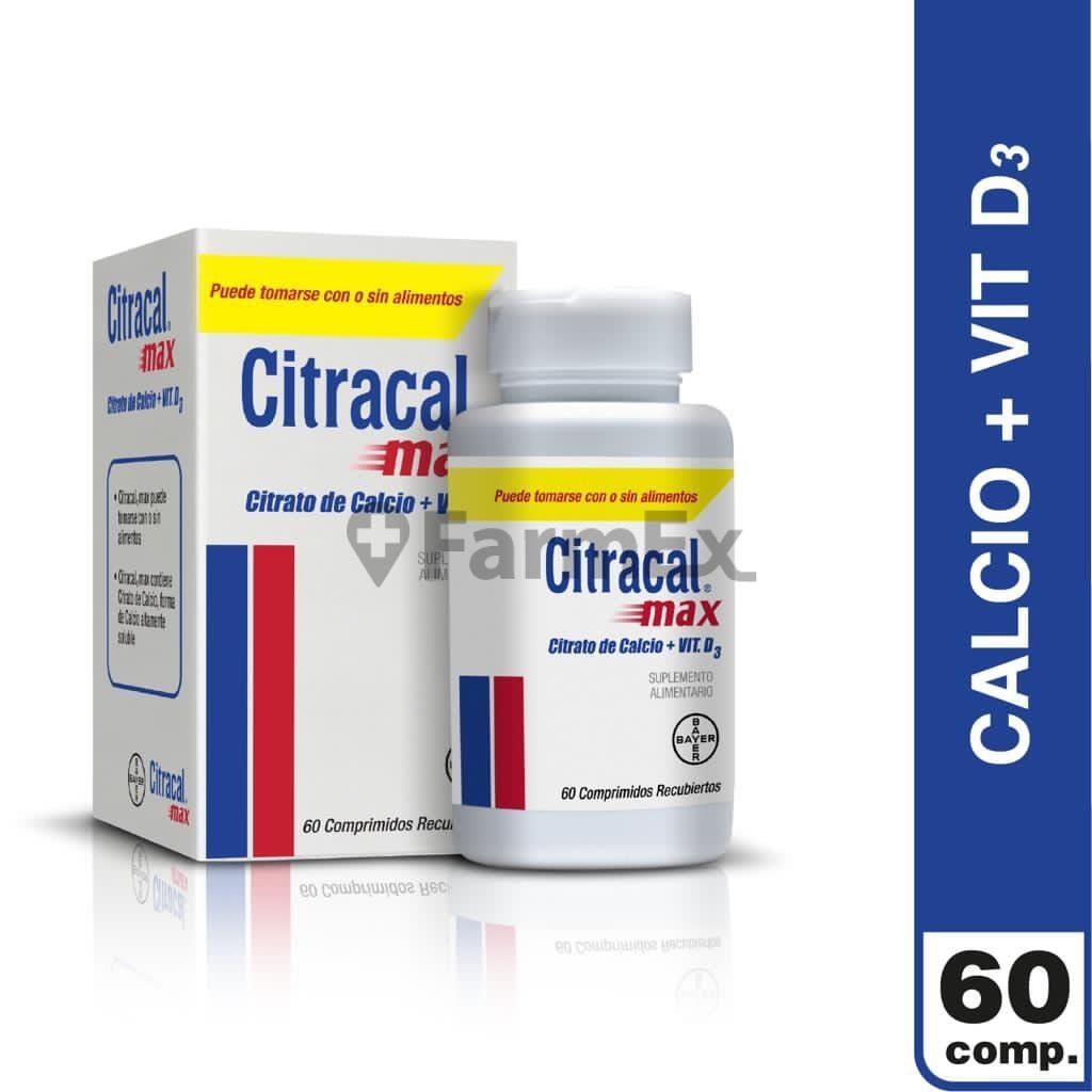 Citracal Max x 60 comprimidos Farmex-BanMedica-Persistente 