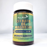 Citrato de Magnesio 500 mg x 60 cápsulas.