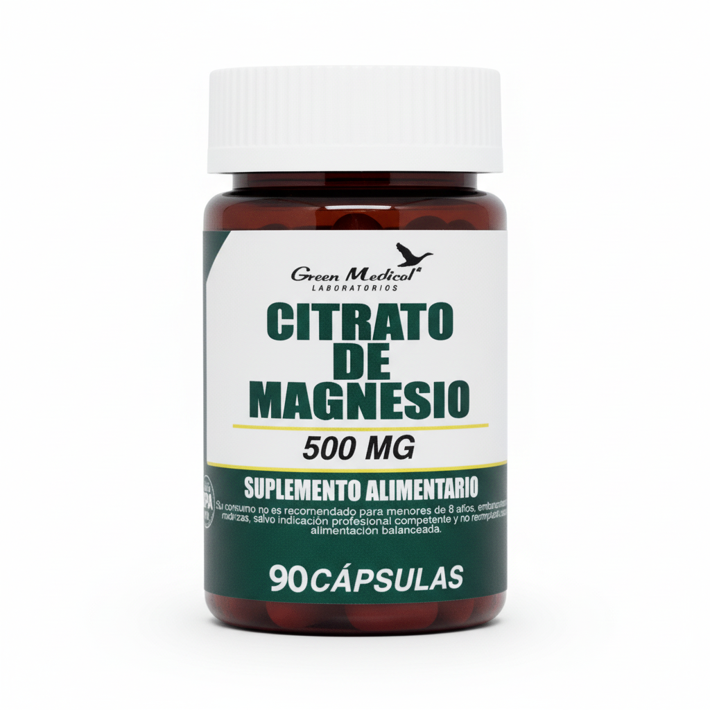 Citrato de Magnesio 500 mg x 90 cápsulas