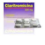 Claritromicina 500 mg x 14 comprimidos.