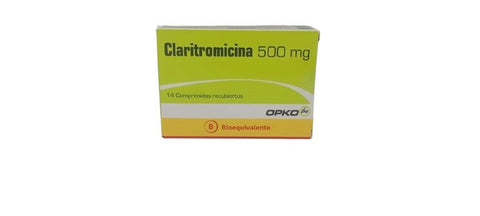 Claritromicina 500 mg x 14 comprimidos (Opko)