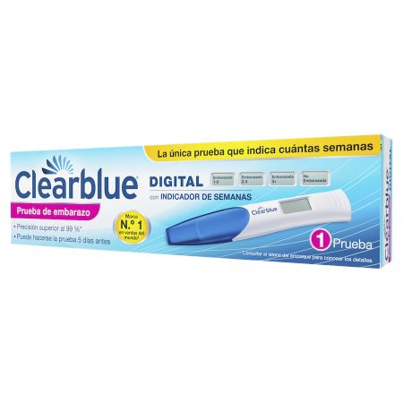 Clearblue Digital Test de Embarazo con Indicador de Semanas.
