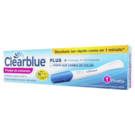 Clearblue Prueba de Embarazo Plus con Punta Cambia de Color x 1 unidad ABBOTT 