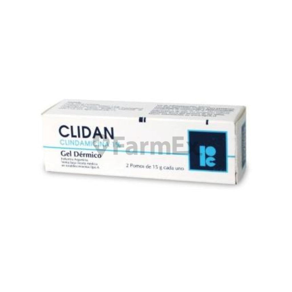 Clidan Gel 1 % x 2 pomos de 15 g.