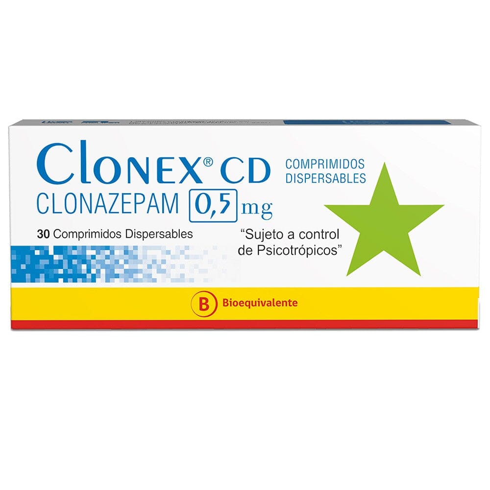 Clonex CD 0,5 mg x 30 comprimidos (Venta solo en sucursal) LAB. SAVAL 