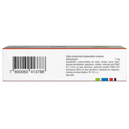 Clonex CD 1 Mg X 30 Comprimidos (Venta solo en sucursal) SAVAL 
