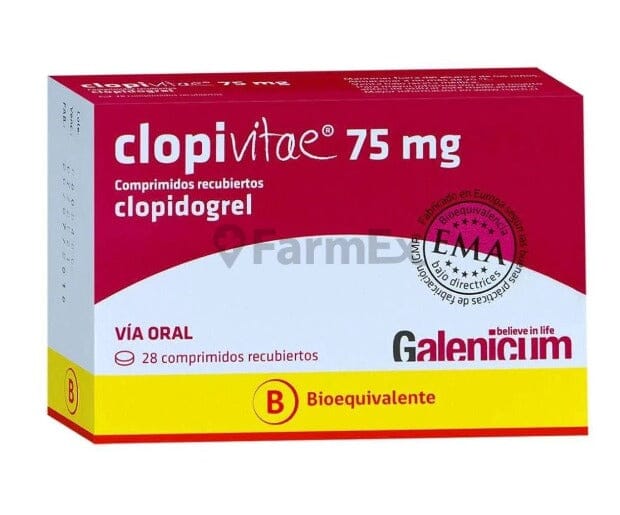 Clopivitae 75 mg x 28 comprimidos "Ley Cenabast" GALENICUM 