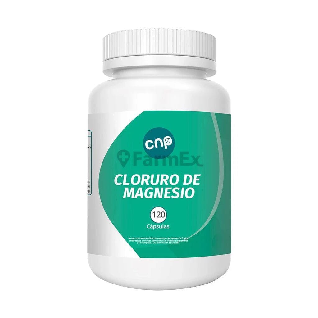 Cloruro de Magnesio x 120 cápsulas Farmex-MiaHealth-Persistente 