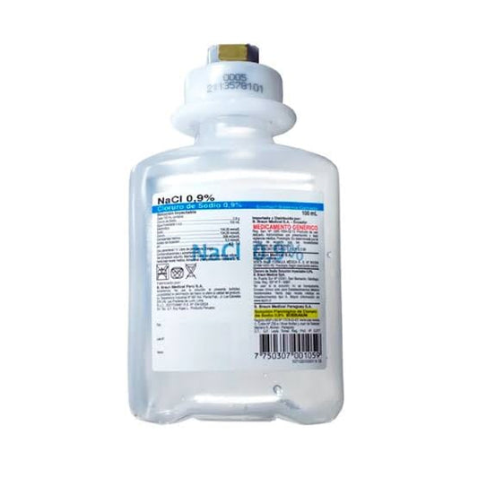 Cloruro de sodio 0,9% x 100 mL Braun 