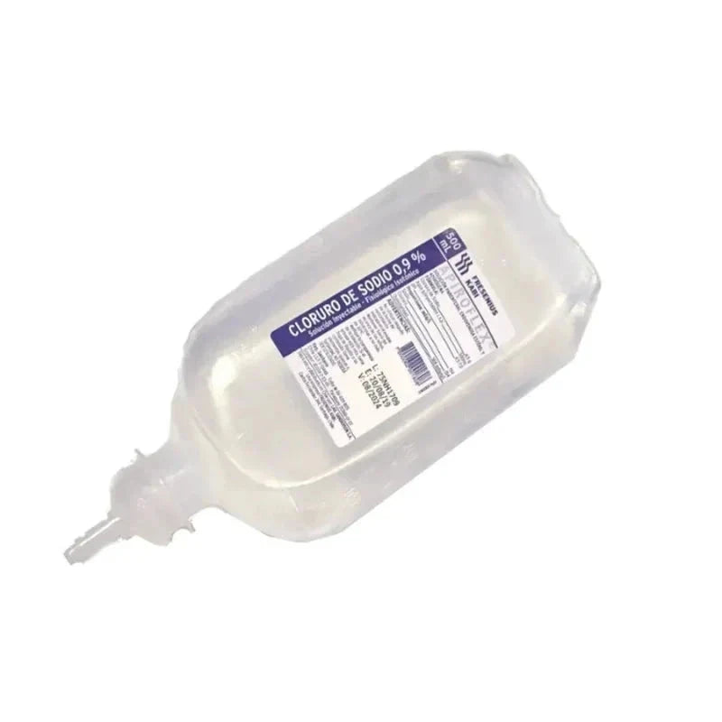 Cloruro de sodio 0,9% x 500 mL. Farmex-Fonasa 