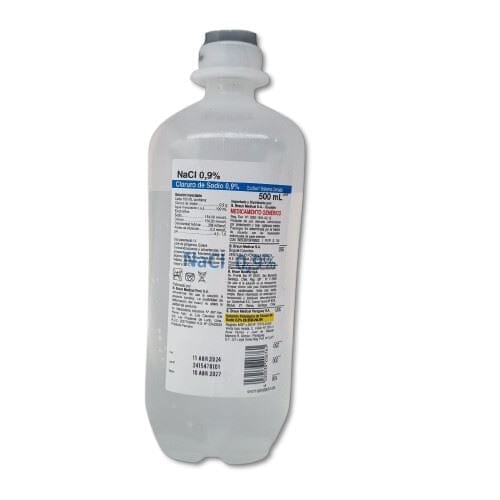 Cloruro de Sodio 0,9 % x 500 mL Farmex-fonasa-Persistente 