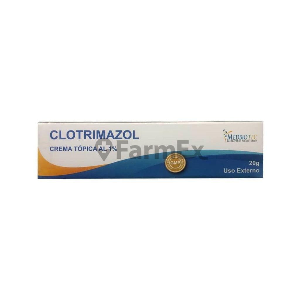 Clotrimazol Crema Topica 1 % x 20 g "Ley Cenabast" Farmex-BanMedica-Persistente 
