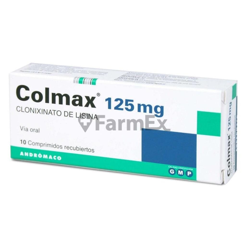 Colmax 125 mg x 10 comprimidos Farmex-Pluxee-Persistente 
