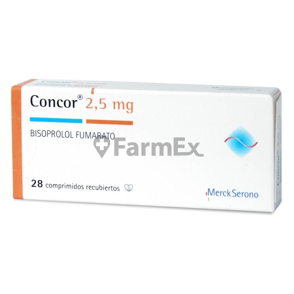Concor 2,5 mg x 28 comprimidos Farmex-Pluxee-Persistente 