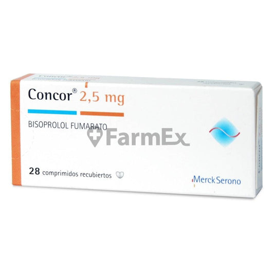 Concor 2,5 mg x 28 comprimidos Farmex-VidaTres-Persistente 