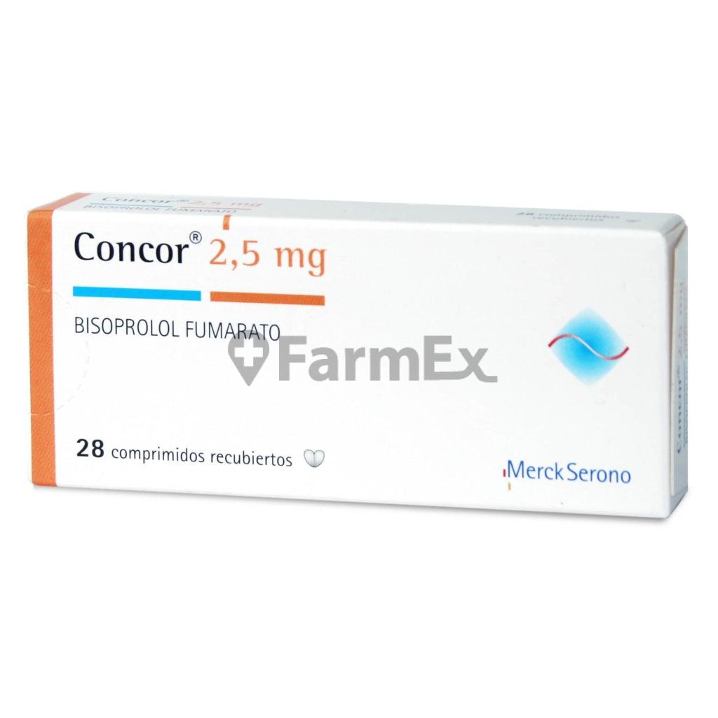Concor 2,5 mg x 28 comprimidos.