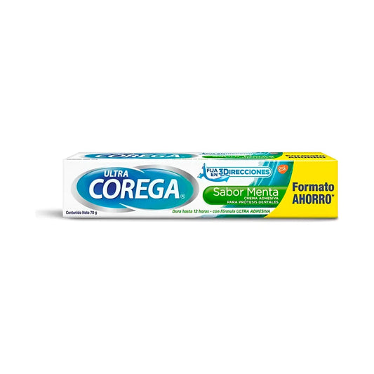 Corega Crema Adhesiva Sabor Menta x 70 g Farmex-Fonasa-Persistente 