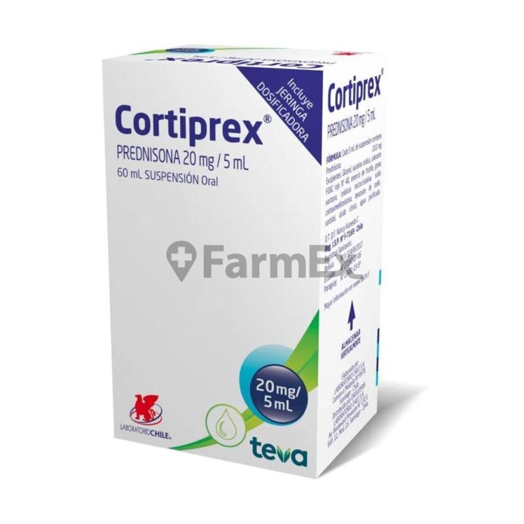 Cortiprex Suspensión Oral 20 mg / 5 mL x 60 mL "Ley Cenabast"