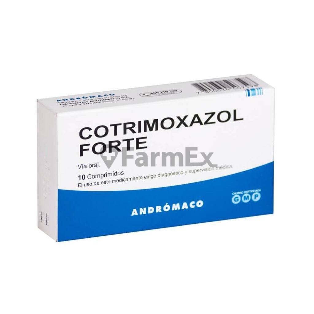Cotrimoxazol Forte x 10 comprimidos Farmex-Consorcio-Persistente 