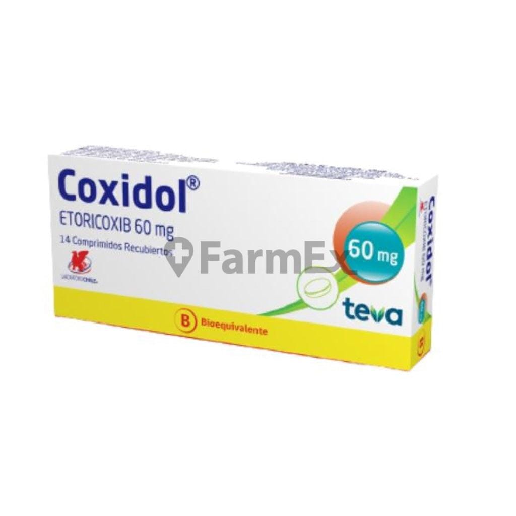 Coxidol 60 mg x 14 comprimidos Farmex-Pluxee-Persistente 