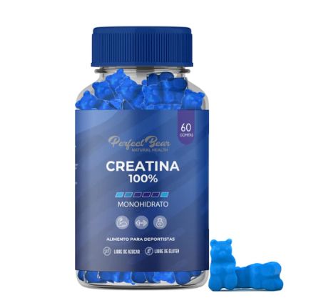 Creatina Monohidrato 100% x 60 gomitas.
