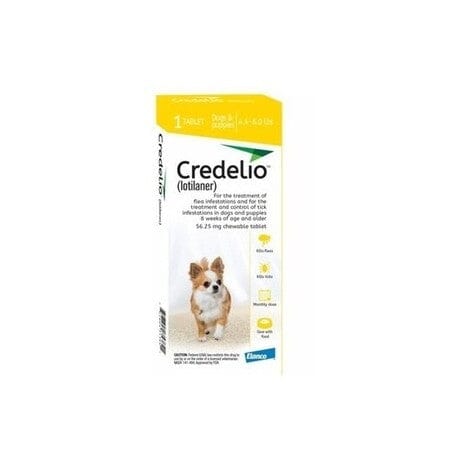 Credelio 56,25 mg x 1 Comprimido Masticable (1,3-2.5 kg) Elanco 