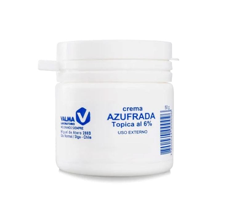Crema Azufrada Tópica 6% 50 gr. Farmex-Fonasa 