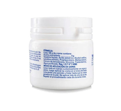 Crema Azufrada Tópica 6% 50 gr Farmex-MiaHealth-Persistente 