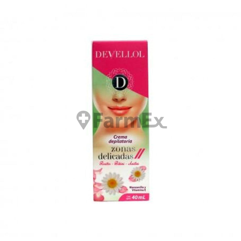 Devellol Crema Depilatoria Zonas Delicadas x 40 mL.