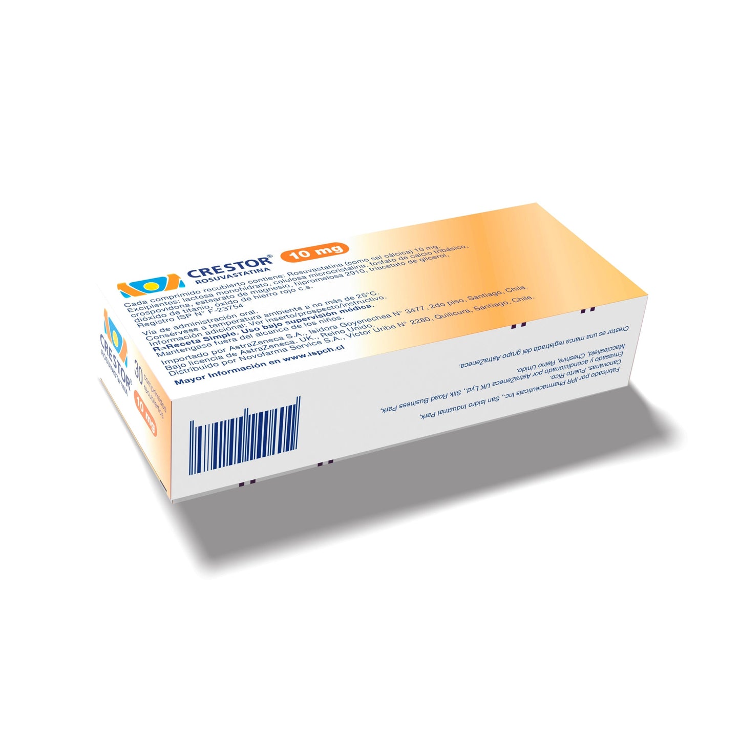 Crestor 10 mg x 30 comprimidos Farmex-Consorcio-Persistente 