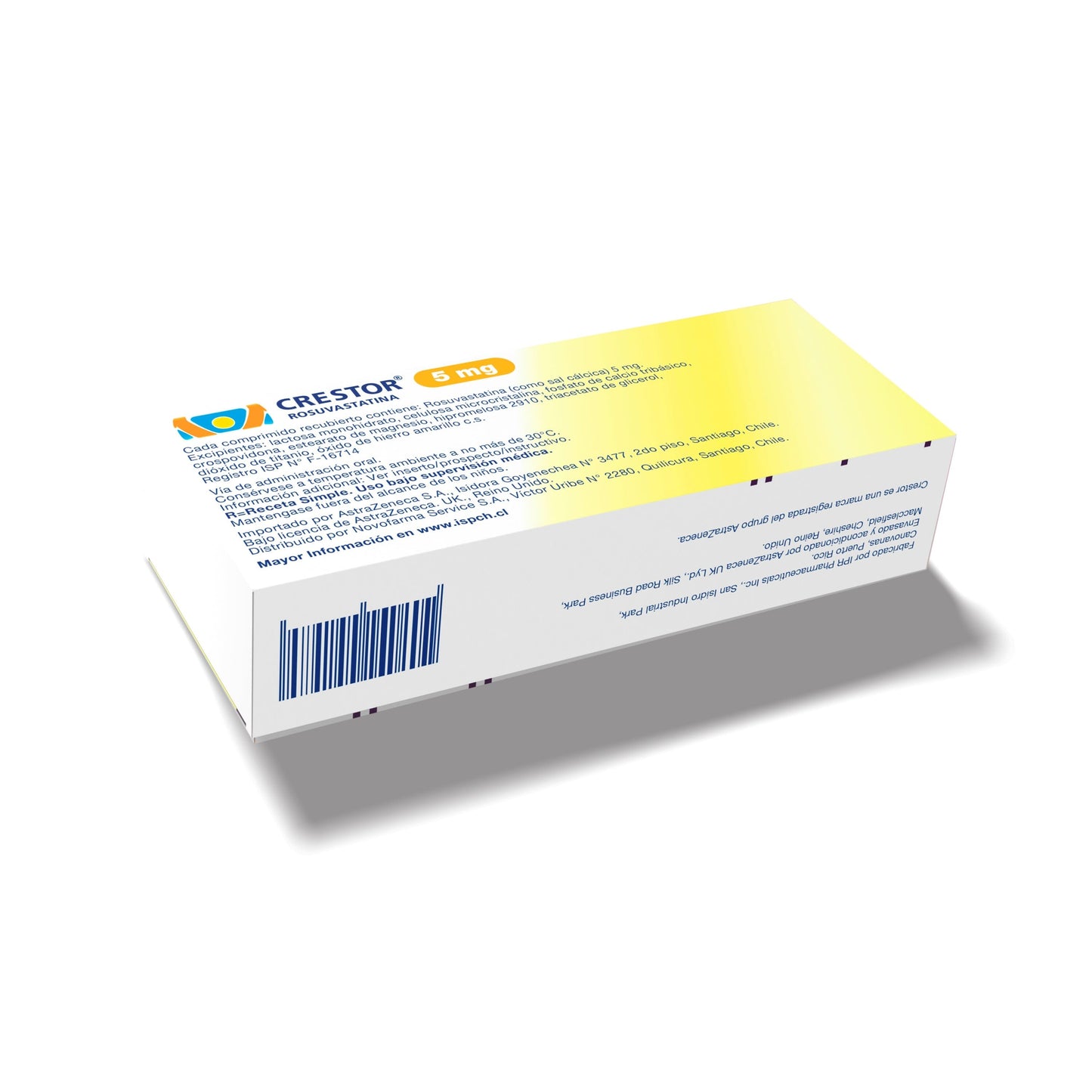 Crestor 5 mg x 30 comprimidos Farmex-Pluxee-Persistente 