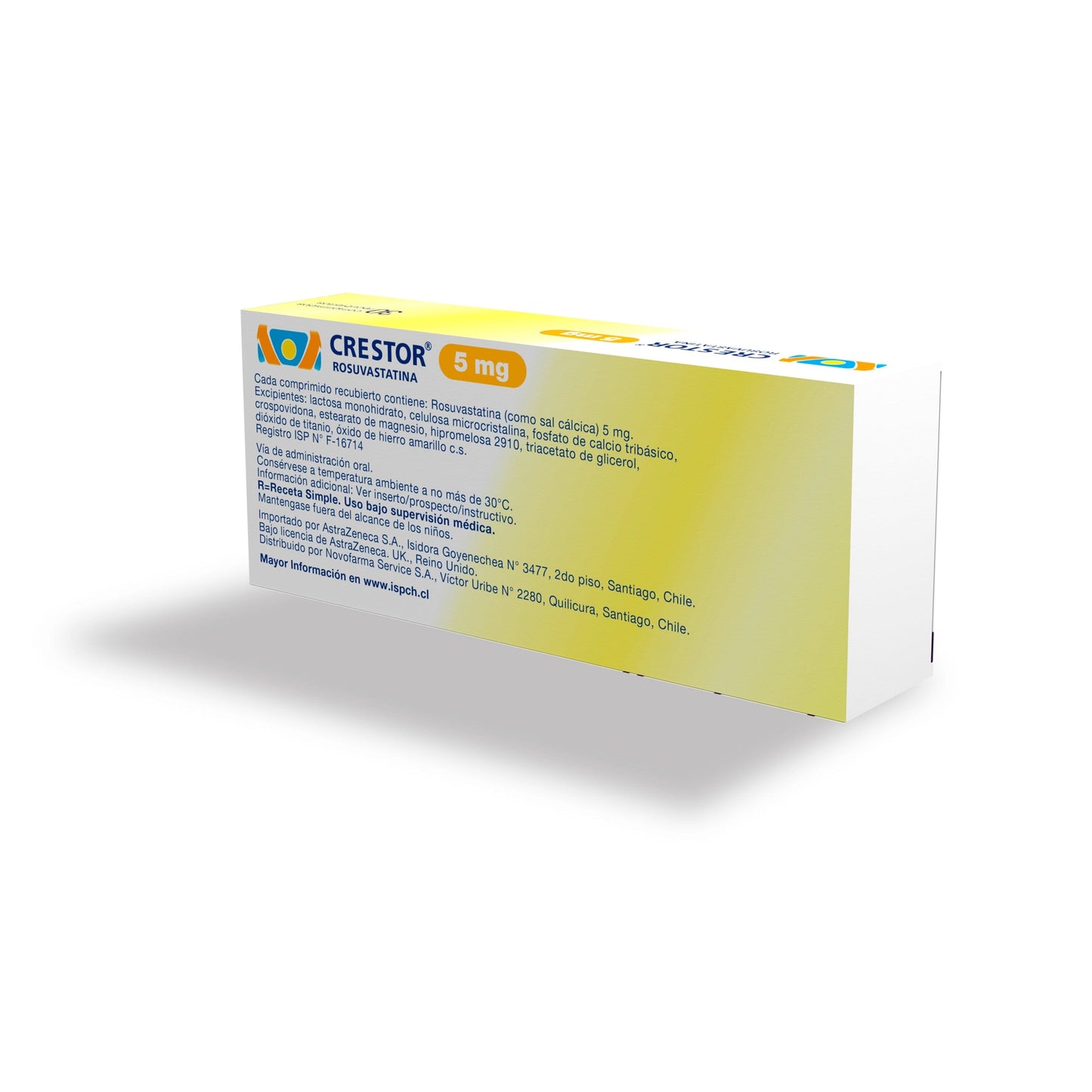 Crestor 5 mg x 30 comprimidos Farmex-Pluxee-Persistente 