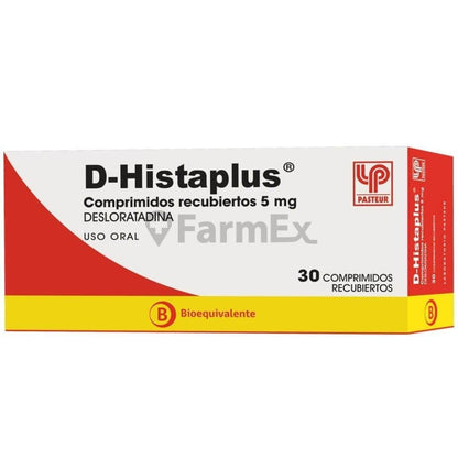 D-Histaplus 5 mg x 30 comprimidos "Ley Cenabast" Farmex-VidaTres-Persistente 
