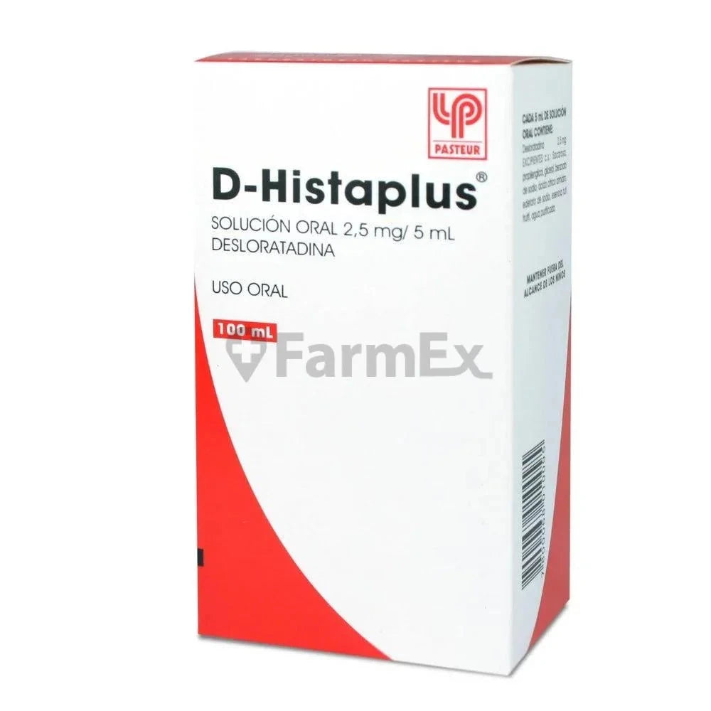 D - Histaplus Sol. Oral 2,5 mg / 5 mL x 100 mL Farmex-MiaHealth-Persistente 