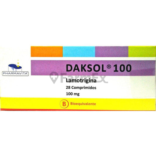 Daksol 100 mg x 28 comprimidos Farmex-VidaTres-Persistente 