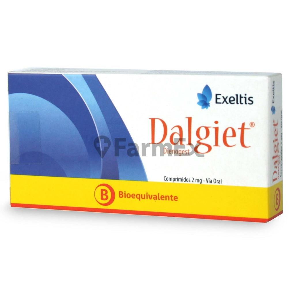 Dalgiet 2 mg x 28 comprimidos.