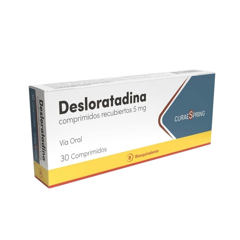 Desloratadina 5 mg x 30 comprimidos "Ley Cenabast" Curae Spring 