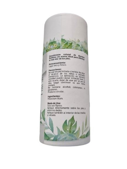 Desodorante Alumbre en Polvo x 100 g Farmex-Fonasa-Persistente 