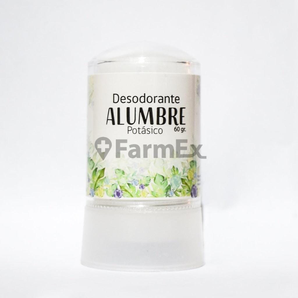 Desodorante Alumbre x 60 g Farmex-Fonasa-Persistente 