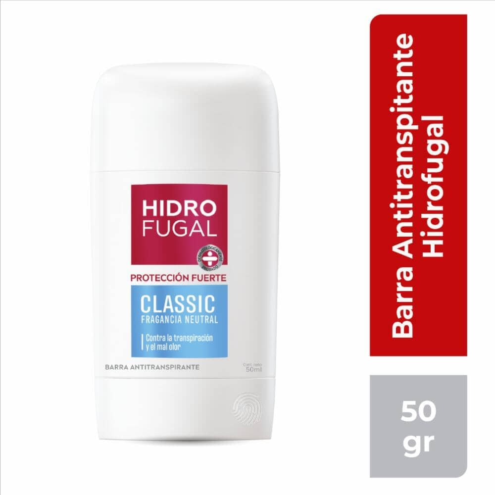 Desodorante Hidrofugal "Classic - Fragancia Neutra" en Barra x 50 mL Farmex-Pluxee-Persistente 