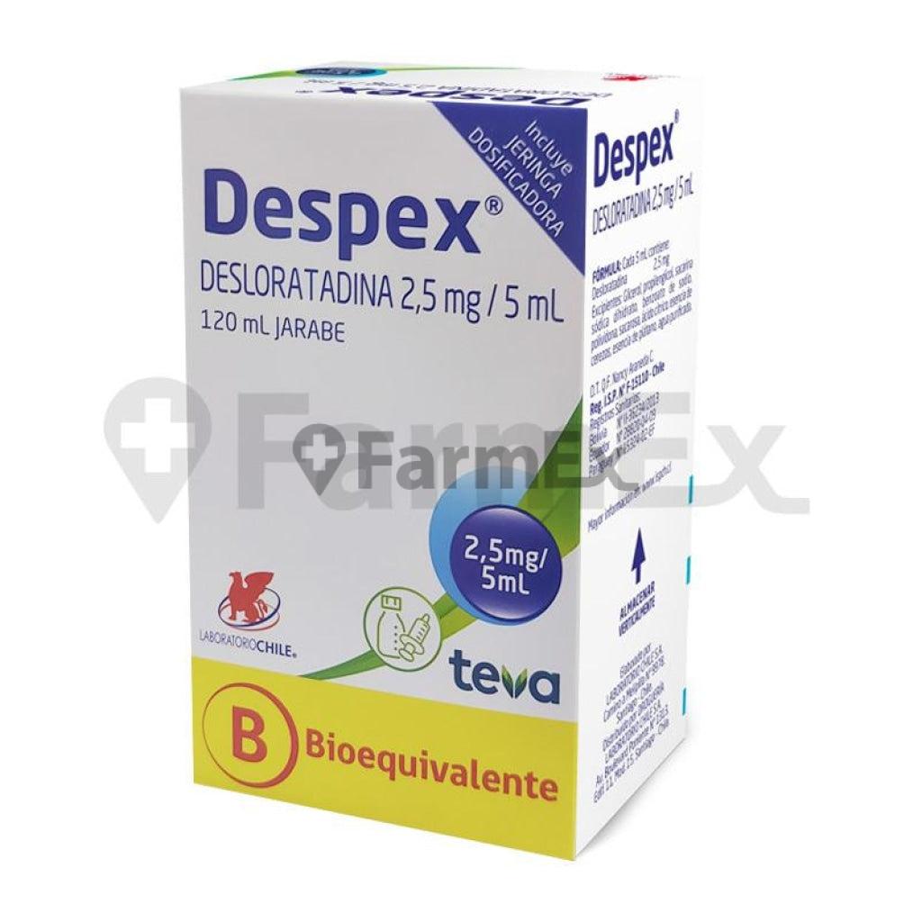 Despex Jarabe 2,5 mg / 5 mL x 120 mL.