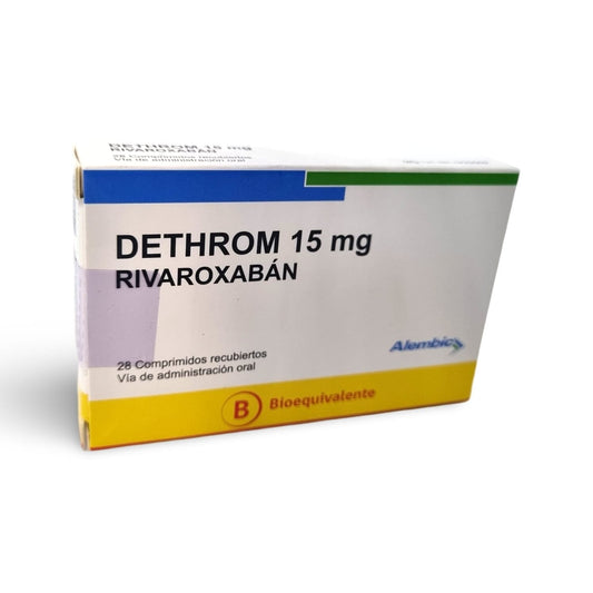 Dethrom 15 mg x 28 comprimidos recubiertos alembic 