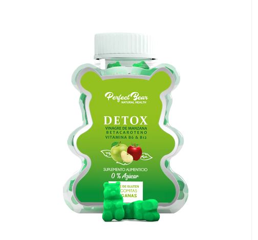 DETOX Vinagre de Manzana x 60 gomitas Perfect Bear 