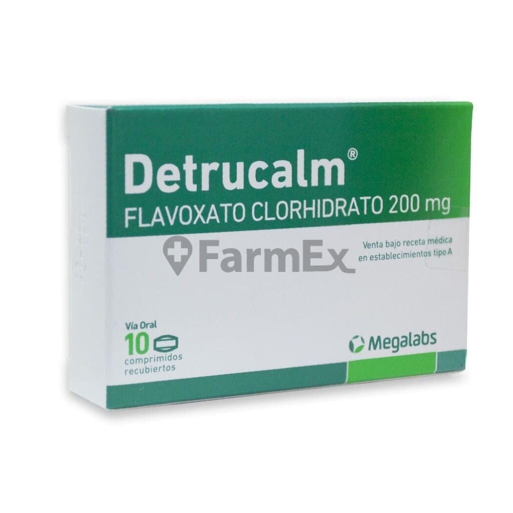 Detrucalm 200 mg x 10 comprimidos Farmex-Pluxee-Persistente 