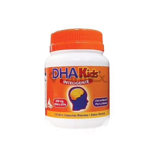 DHA Kids 250 mg x 120 cápsulas Farmex-MiaHealth-Persistente 