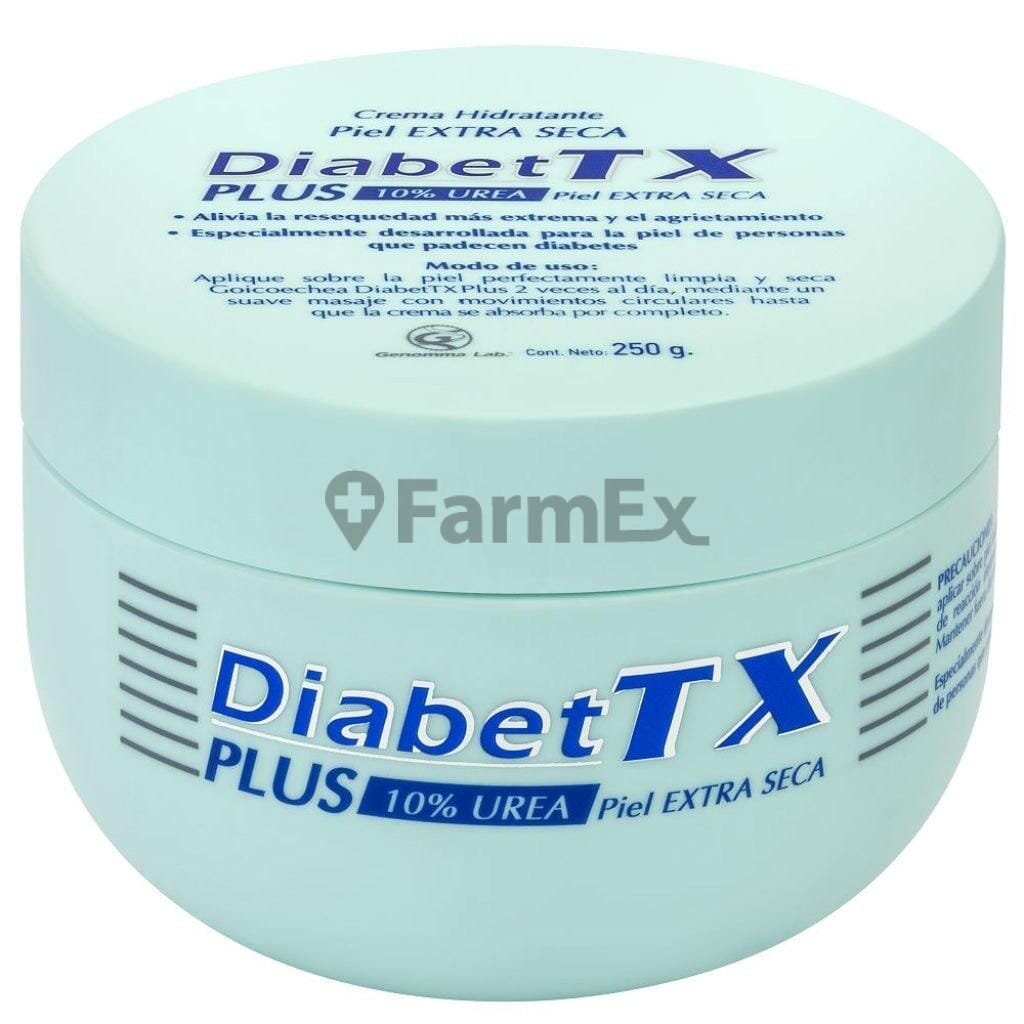 DiabetTX Crema Plus Urea x 250 g Farmex-Pluxee-Persistente 
