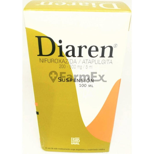 Diaren Suspensión x 100 mL Farmex-MiaHealth-Persistente 
