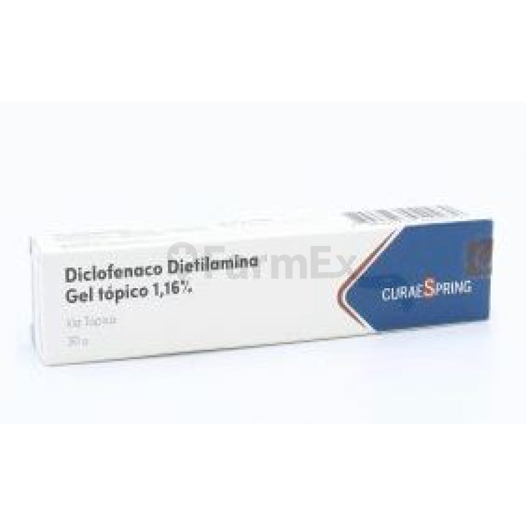 Diclofenaco Dietilamina gel tópico 1,16% x 30 gramos.